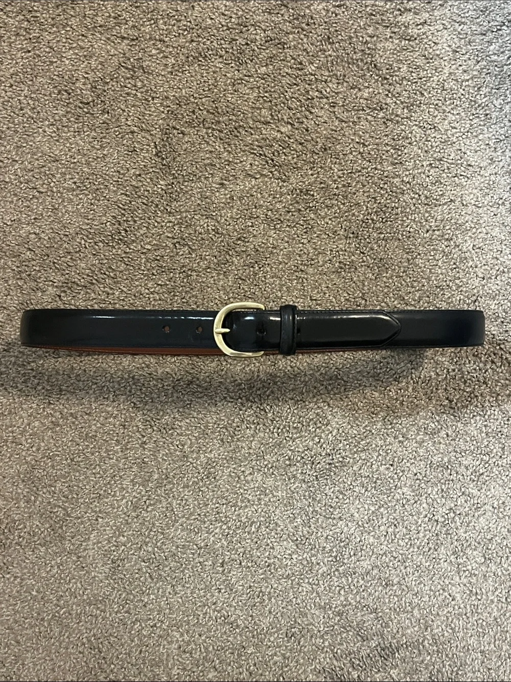 Vintage Coach 3921 Leather Belt in Black With Gold Buckle